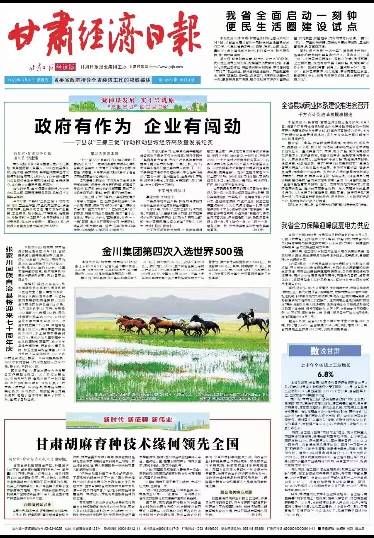 甘肃胡麻育种技术缘何领先全国